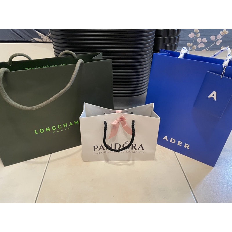 Ader error/longchamp/Pandora 紙袋/紙袋包/手拿包/手提袋/化妝包/環保袋/購物袋