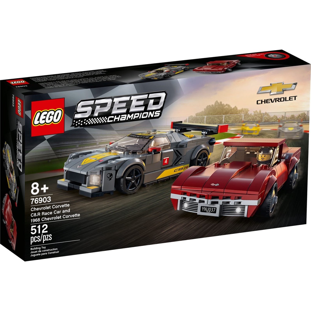 LEGO Speed Champion 76903 Chevrolet Corvette C8.R Race Car a