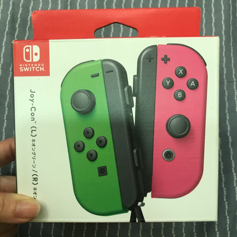 Nintendo Switch《Joy-con 左右手把 (綠、粉)》原廠公司貨