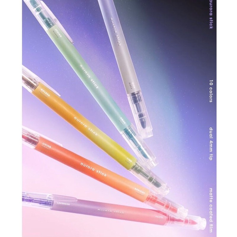 【預購+現貨】韓國文具 MOTEMOTE 螢光筆 雙頭螢光筆 重點筆 標記筆