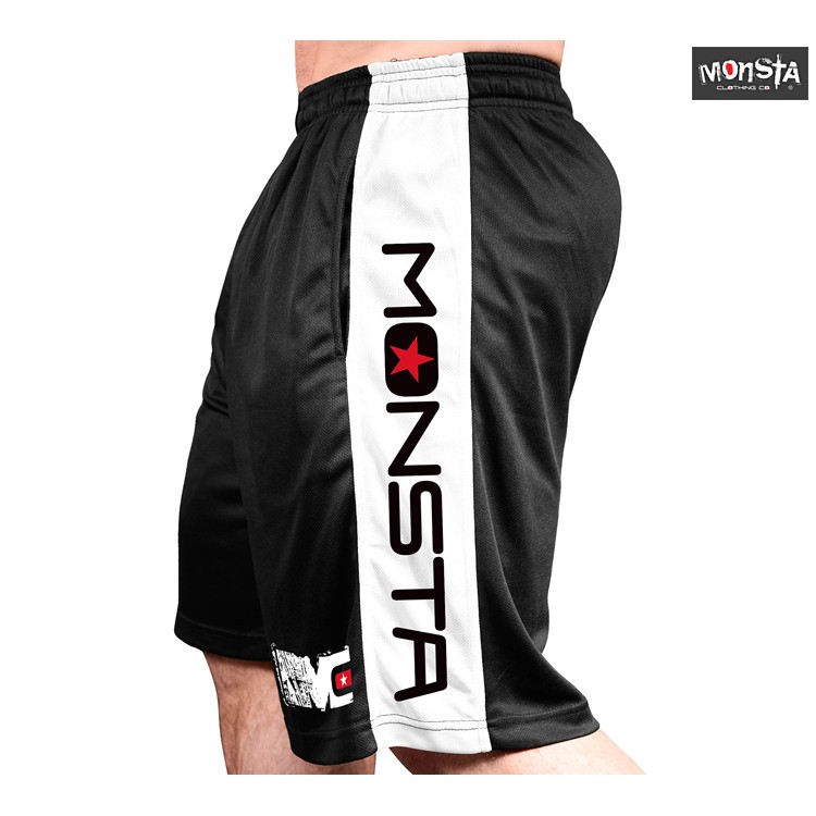 MONSTA-肌肉兄弟 肌肉戰爭 舒適休閒短褲 五分褲 健美 跑步 籃球 運動 透氣