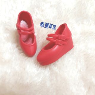 莉卡娃娃鞋子 licca 娃娃鞋子 娃娃配件 莉卡 紅色淑女坡跟鞋/ 莉卡正版 散貨 / 兒童玩具