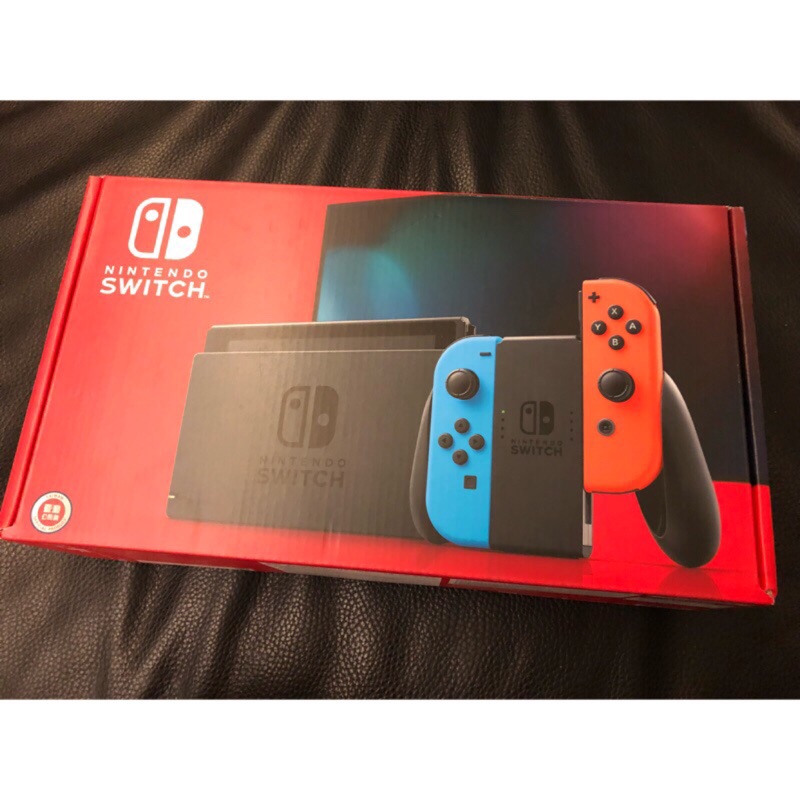 全新現貨🎉 只剩一台  Switch Nintendo 主機 紅藍 電力加強版 台灣公司貨