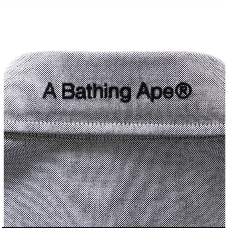A BATHING APE LARGE APE HEAD OXFORD BD SHIRT 大猿人頭刺繡長䄂襯衫 
