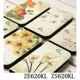 韓國花系列彩繪皮套-1 ASUS ZenFone 5 ZE620KL 5Z ZS620KL 手機殼手機套保護殼保護套