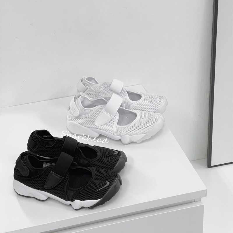 【Sharkhead】現貨 Nike Air Rift 忍者鞋 涼鞋 分趾 輕量 網布 848386-001 100 黑