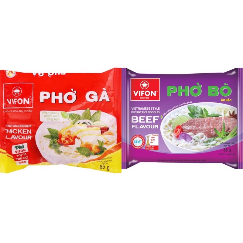 越南🇻🇳VIFON Pho Ga /Pho Bo 雞肉味河粉/牛肉味河粉 泡麵 單包重量65g