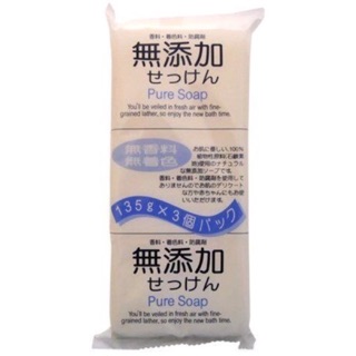 日本製 PURE純淨無添加沐浴皂125g(3入)