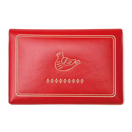 HIGHTIDE New Retro Passbook Case 存摺收納夾/ 紅  誠品