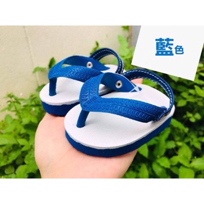 嬰幼兒涼鞋 泰國超可愛復古懷舊 兒童寶寶夾腳藍白拖鞋