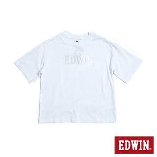 EDWIN 女款 E.F.S雷射光LOGO短袖T恤(白色)
