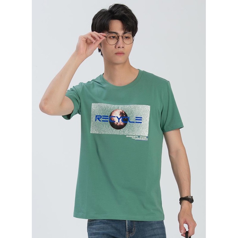 🦄GOES CLUB 男款⚡️韓版時尚潮流個性T恤-2色（ 青綠色 ）(黑）
