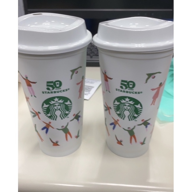 全新星巴克Starbucks-50週年紀念限量Reusable Cup隨行杯-實拍