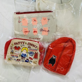 全新 日本 筆袋 化妝包 袋子 萬用包 Patty&Jimmy 熊本熊 山田詩子 小豬