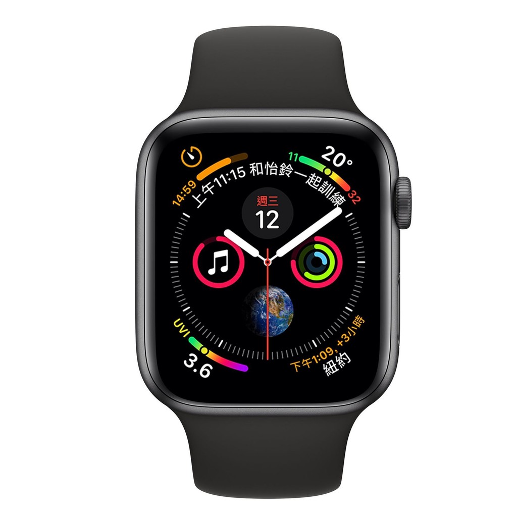 R蘭霸匯  賣場展示機Apple Watch S4 40/44mm  LTE 太空灰色鋁金屬錶殼搭配黑色錶環