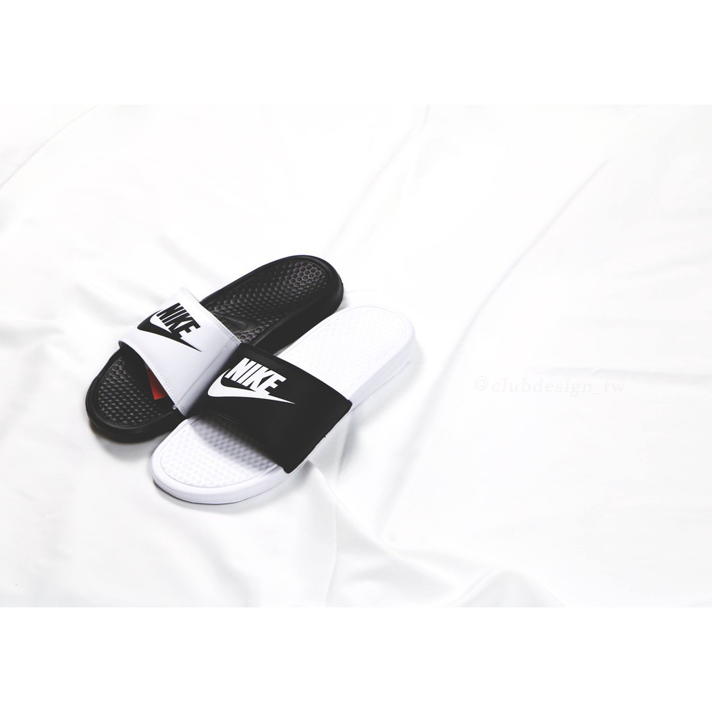 【Club Design】NIKE BENASSI JDI MISMATCH 拖鞋 陰陽 鴛鴦 黑白818736 011