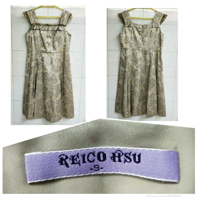REICO HSU金色洋裝-9