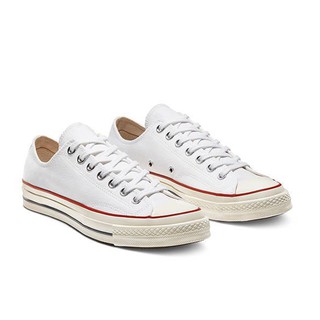 CONVERSE-男女低筒休閒鞋.帆布鞋-162065C-白色 CHUCK 70 基本款 復刻版 奶油底 三星標