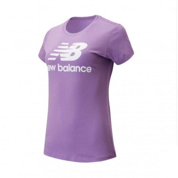 New Balance 女款紫色經典LOGO短袖上衣-NO.AWT91546NVI