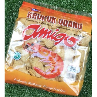 Aloha amigo krupuk udang extra chilli 500g