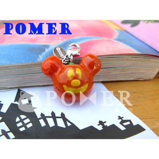 ☆POMER☆日本Disney store絕版正品 活動限定 非賣品 萬聖節 米奇 南瓜 立體公仔 陶瓷 拉鍊吊飾 質感