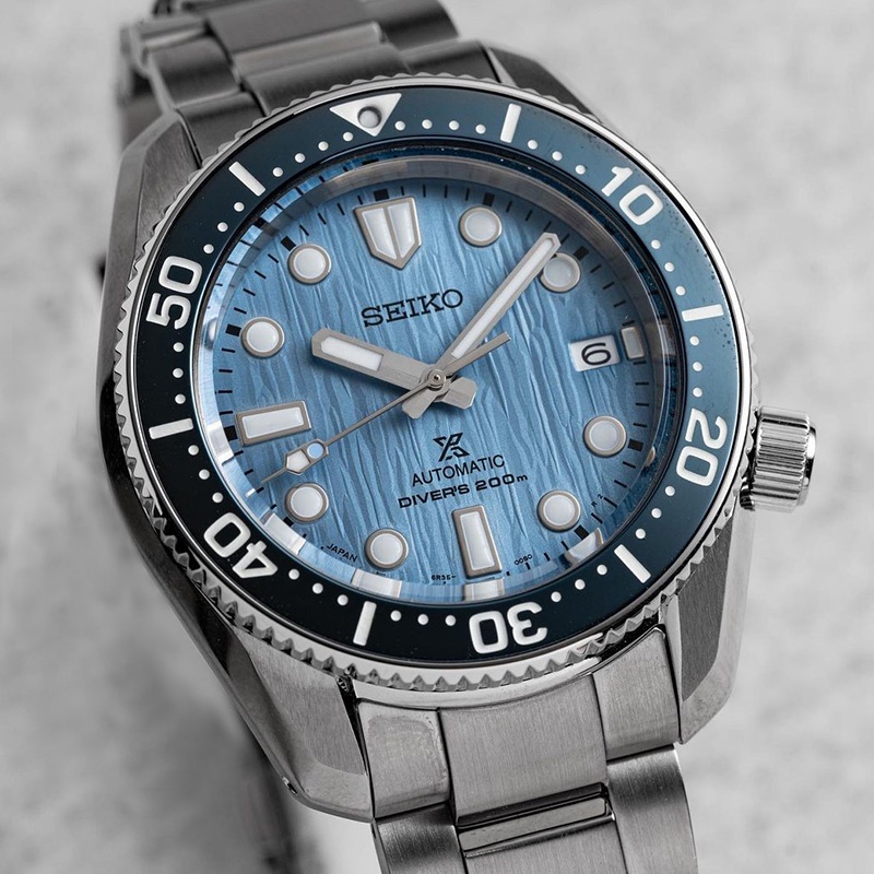 《SEIKO精工》Prospex 愛海洋 冰川 SPB299J1 兩百米潛水錶 鋼帶機械男錶 6R35-01E0U 淺藍