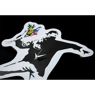 FLOWER BOMBER 3rd × KARIMOKU 丟花者 擲花者 BANKSY MEDICOM TOY 木製掛鐘