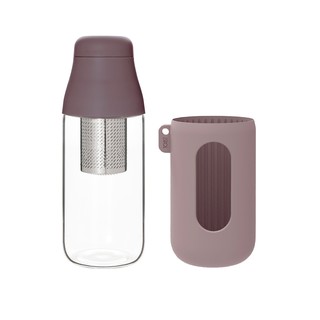 【TOAST】SCENE隨身玻璃濾茶瓶500ml 共2色(附隔熱套)《WUZ屋子》茶壺 水壺 水瓶 泡茶瓶