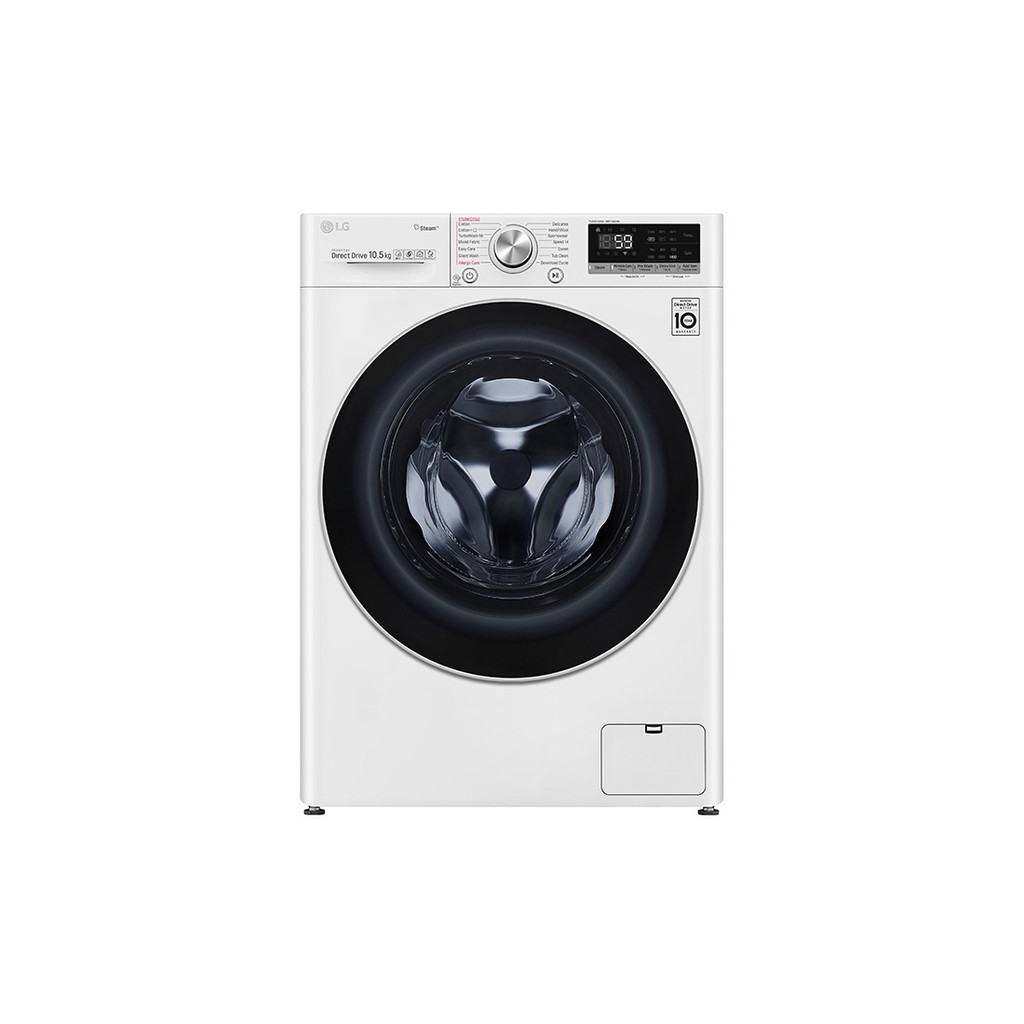 【台服家電】LG樂金 WiFi滾筒洗衣機(蒸洗脫) 典雅白 / 10.5 公斤  WD-S105VCW