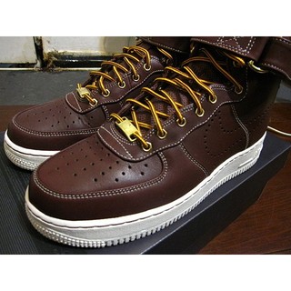 近全新Nike Air Force 1 HIGH Premium "HIKING BOOTS PACK" 酒紅色 奶油底