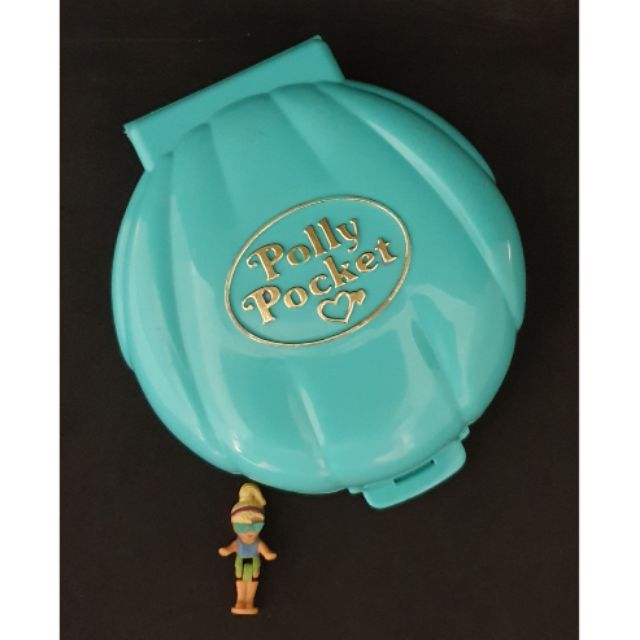 Polly Pocket 海灘派對寶盒 芭莉口袋娃娃 口袋芭比
