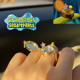 Spongebob SquarePants BFF 友誼戒指好朋友戒指好朋友都可以開可愛戒指