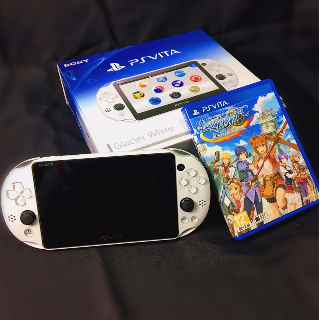 【低價優質二手】SONY PS Vita 2007 主機 冰河白 附贈 空之軌跡 遊戲片