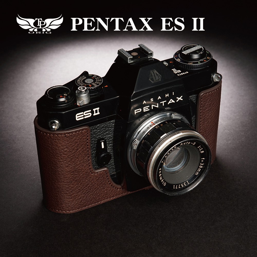 小馨小舖【TP 適用於  PENTAX ES II 真皮相機底座】相機皮套 相機包 ES2