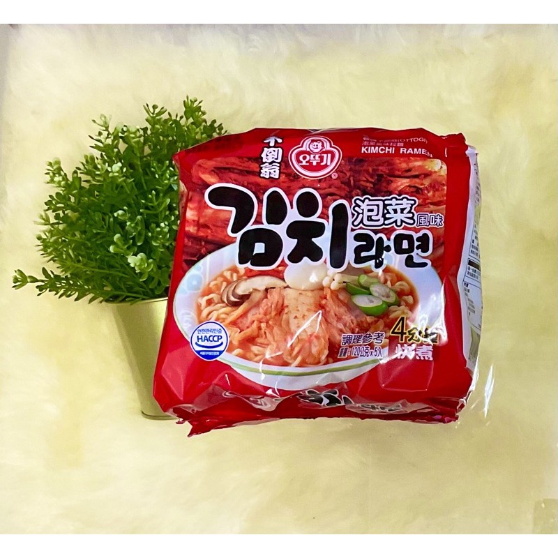 韓國 不倒翁 OTTOGI 泡菜風味拉麵 (120g*5入)/袋【笙笙日韓食品】