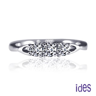ides愛蒂思鑽石 品牌設計精選E/VVS1八心八箭完美車工鑽石戒指/線戒