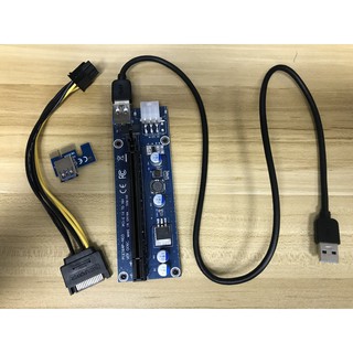 現貨 速橋 PCI-E 轉板 1X轉16X 顯卡挖礦轉接卡 60CM 顯示卡轉接卡 延長線轉接線