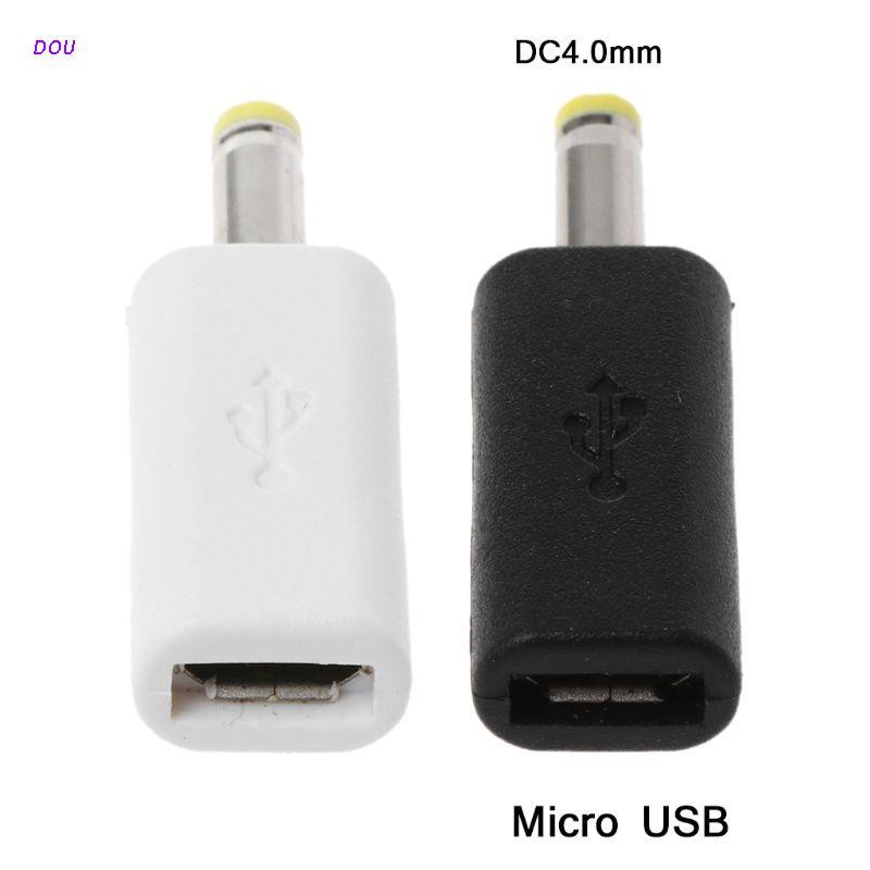 Dou Micro USB 母頭轉 DC 4.0x1.7mm 公頭插頭插孔轉換器適配器充電適用於索尼 PSP 等