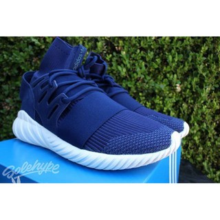 Adidas Originals Tubular Doom Primeknit NMD編織襪套黑武士藍色10號