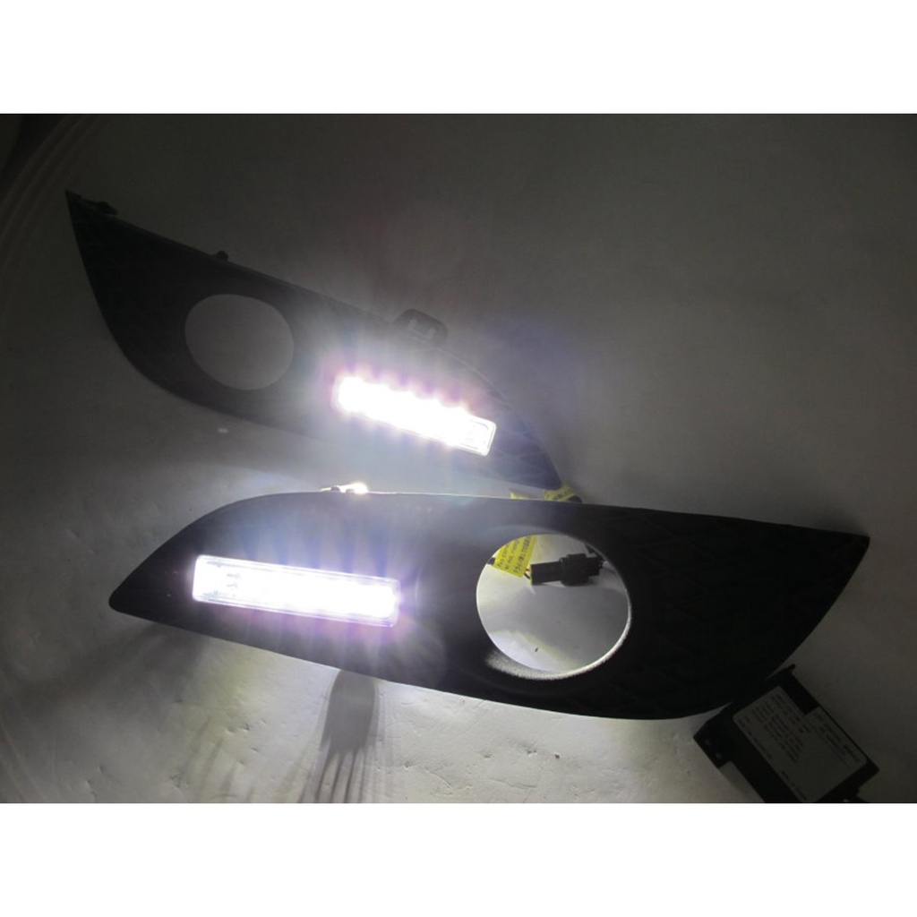出清品-單邊出售(L)卡嗶車燈 OPEL 歐寶 Astra H 07-09  LED DRL日行燈 晝型燈 霧燈框