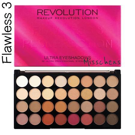 [現貨] Makeup Revolution Flawless 3 乾燥玫瑰32色眼影盤 (平價ABH文藝復興)