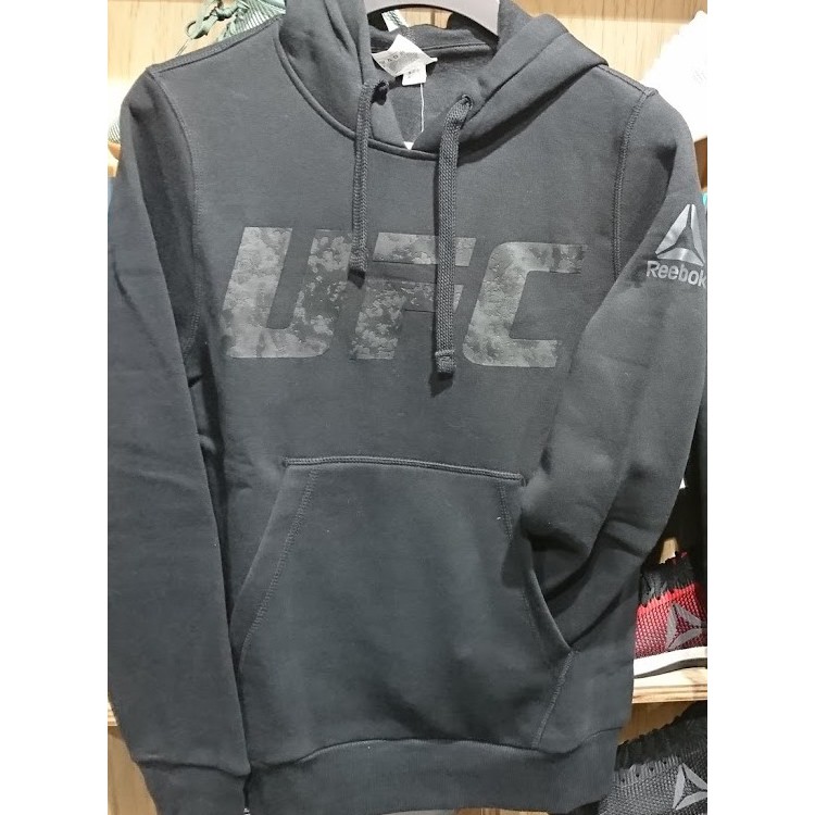 2018 12月 REEBOK UFC FG PULLOVER HOODIE 連帽T恤 黑 帽T CY7261