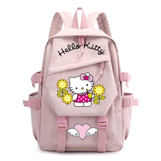 學生背包卡通背包動漫 Hello Kitty 背包大容量電腦背包書包