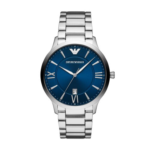 EMPORIO ARMANI經典紳士藍面腕錶43mm(AR11227)