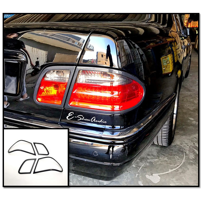 圓夢工廠 Benz W210 E200 E220 E230 E240 E280 E300 改裝 碳纖紋 後燈框 尾燈框