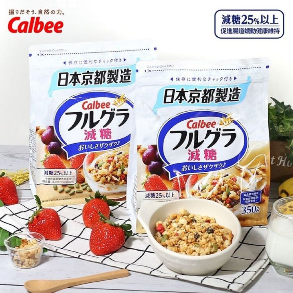 日本 Calbee 卡樂比 富果 水果減糖麥片 350g/包【B3】