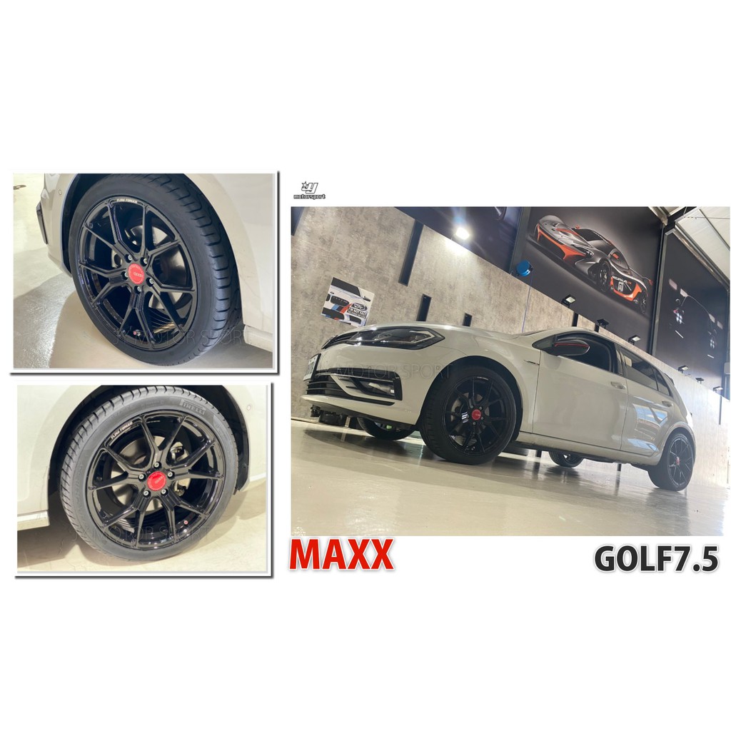 小傑車燈--實車 全新 MAXX M05 18吋 5H114.3 旋壓輕量化 8.2kg 亮黑色 鋁圈 輪框 可供前後配