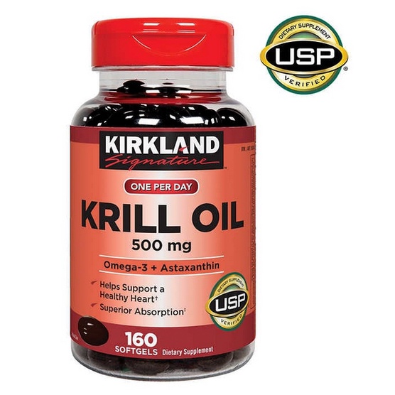 🔸「現貨」美國好市多(2025/05)Kirkland 科克蘭🔥Krill Oil 磷蝦油 500mg 160顆軟膠囊