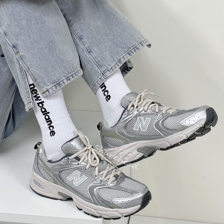 【Sharkhead】現貨 New Balance 530 老爹鞋 網布 淺灰 銀 白銀 抹茶綠 MR530KMW NB