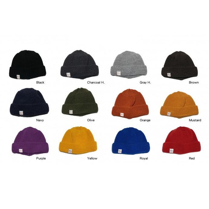 { POISON } LEUCHTFEUER LESS WALFANGER STANDARD BEANIE 單反摺短毛帽